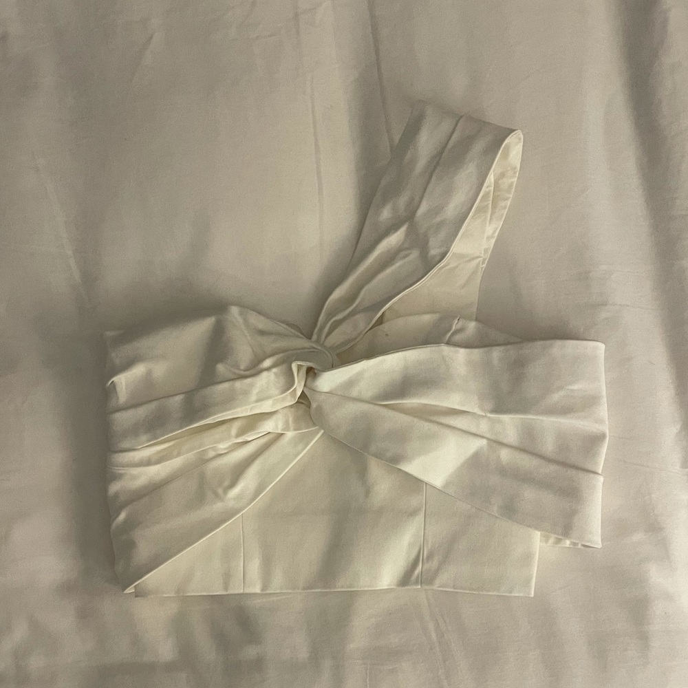 Amur white bustier top